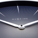 Zegar ścienny 2 Seconds, czarny cyferblat Nextime 40 cm 3511 ZW
