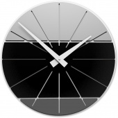 Zegar ścienny 35 cm Benja-Cub CalleaDesign czarno-szary 10-029-5