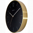 Zegar ścienny 40 cm. Essential Gold XXL Nextime złoto-czarny 3258 ZW