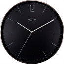 Zegar ścienny 40 cm. Essential Graphite XXL Nextime czarno-szary 3258 GS