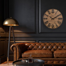 Zegar ścienny 50 cm Manchester drewniany Nextime cyfry rzymskie 3278 BR