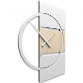 Zegar ścienny Adam CalleaDesign jasny dąb 10-123-81