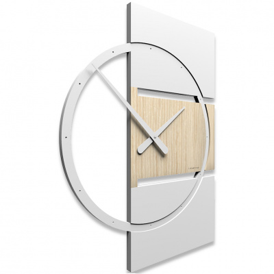 Zegar ścienny Adam CalleaDesign jasny dąb 10-123-81