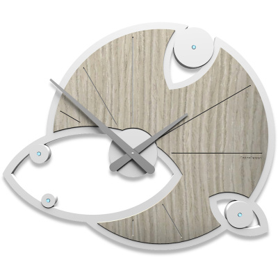 Zegar ścienny Andromeda Swarovski CalleaDesign dąb 10-128-83