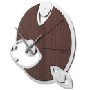 Zegar ścienny Andromeda Swarovski CalleaDesign dąb 10-128-83