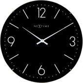 Zegar ścienny Basic Dome Nextime 35 cm, czarny 3157 ZW