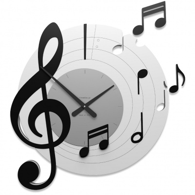 Zegar ścienny Bellini CalleaDesign czarny, biały 51-10-3-5