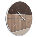 Zegar ścienny Benjamin CalleaDesign orzech włoski 10-214-85