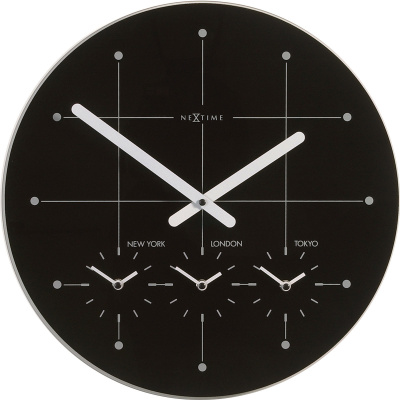 Zegar ścienny Big City Nextime 43 cm, czarny 214 ZW