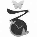 Zegar ścienny Butterfly CalleaDesign czarny 50-10-1-5