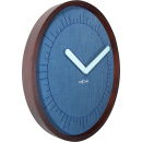 Zegar ścienny Calmest Index Nextime niebieski 3201