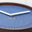 Zegar ścienny Calmest Index Nextime niebieski 3201