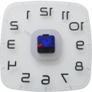 Zegar ścienny Classy Square Nextime 30 x 30 cm, transparentny 8816 TR