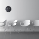 Zegar ścienny Company Arabic Nextime 35 cm, biały 3080 WI