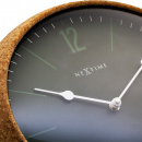 Zegar ścienny Cork - korkowa obudowa, zielona tarcza Nextime 30 cm 3509 GN