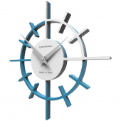 Zegar ścienny Crosshair CalleaDesign jasnoniebieski / biały 10-018-74