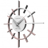 Zegar ścienny Crosshair CalleaDesign szara śliwka / biały 10-018-34
