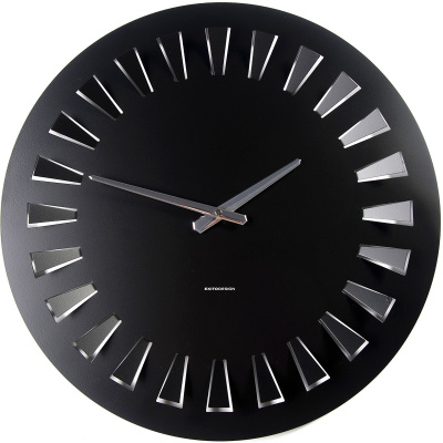 Zegar ścienny Cut Round ExitoDesign czarny HS-5002LB