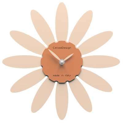 Zegar ścienny Daisy CalleaDesign różowo-piaskowy 10-008-21