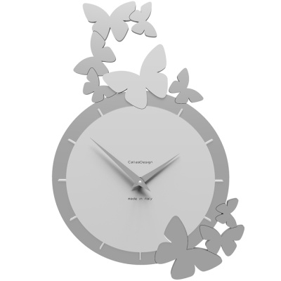 Zegar ścienny Dancing Butterflies CalleaDesign biały 50-10-2-1