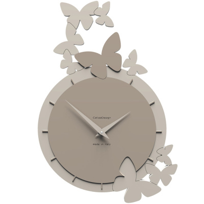 Zegar ścienny Dancing Butterflies CalleaDesign gołębi 50-10-2-13