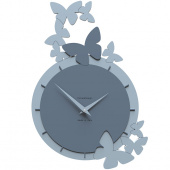 Zegar ścienny Dancing Butterflies CalleaDesign niebieski 50-10-2-44