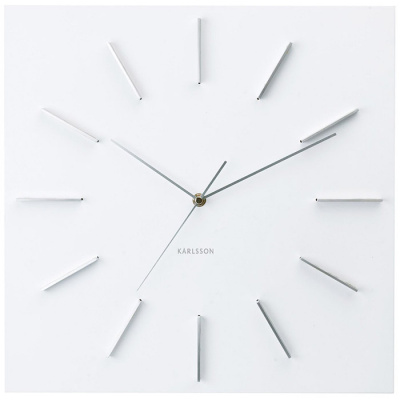 Zegar ścienny Delicate Square Karlsson biały KA5270WHOFF