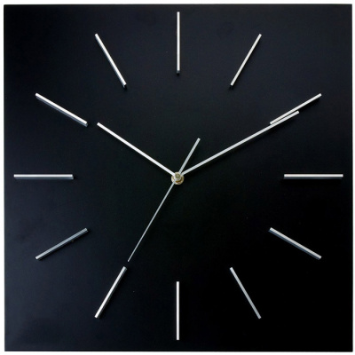 Zegar ścienny Delicate Square Karlsson czarny KAoff5270BKOFF