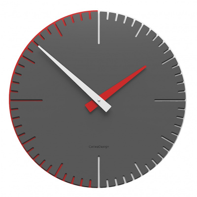 Zegar ścienny do pokoju młodzieżowego Exacto 36 cm CalleaDesign ciemnoszary 10-025-64