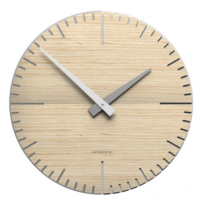 Zegar ścienny Exacto CalleaDesign 36 cm, jasny dąb 10-025-81