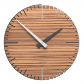 Zegar ścienny Exacto CalleaDesign 36 cm, zebrano 10-025-87