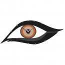 Zegar ścienny Eye CalleaDesign jasnobrązowy 10-115-23