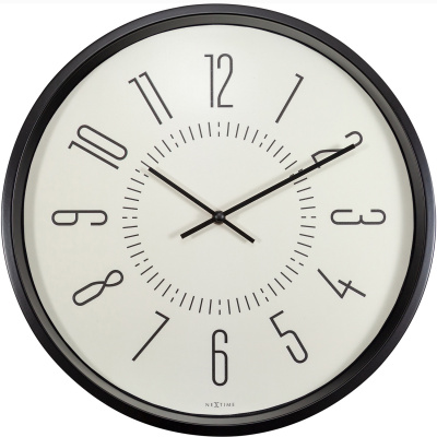 Zegar ścienny fluorescencyjny 35 cm Luminous Nextime biały 3261 WI