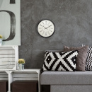 Zegar ścienny fluorescencyjny 35 cm Luminous Nextime biały 3261 WI