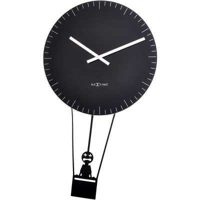 Zegar ścienny Flying Time Nextime czarny 8145 ZW