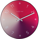 Zegar ścienny Gradient czerwony Nextime 40 cm 8194 RO