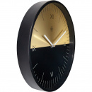 Zegar ścienny Half złoto-czarny nXt 30 cm 7335