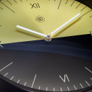 Zegar ścienny Half złoto-czarny nXt 30 cm 7335