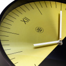 Zegar ścienny Half złoto-czarny nXt 30 cm 7335