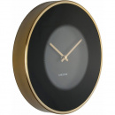 Zegar ścienny Illusion Karlsson czarno-złoty KA5613