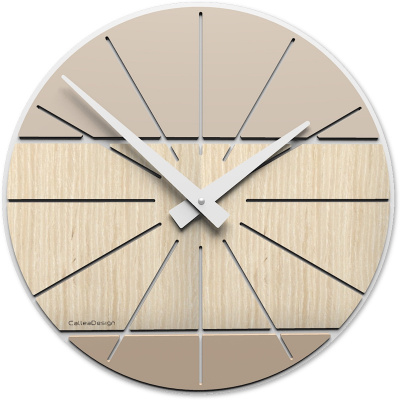 Zegar ścienny jasny dąb 35 cm Benja-Cub CalleaDesign 10-029-81