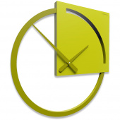 Zegar ścienny Karl CalleaDesign cedrowo-zielony 10-124-51