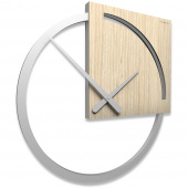 Zegar ścienny Karl CalleaDesign jasny dąb 10-124-81