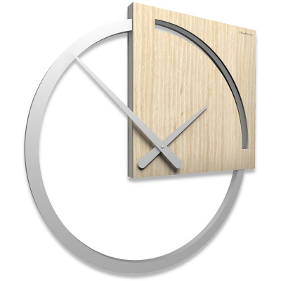 Zegar ścienny Karl CalleaDesign jasny dąb 10-124-81