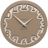 Zegar ścienny Labyrinth CalleaDesign caffelatte 10-002-14