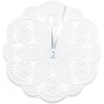 Zegar ścienny Lace cut out Karlsson KA5442WH