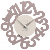 Zegar ścienny Mat CalleaDesign szara śliwka 10-009-34