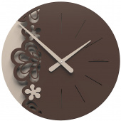 Zegar ścienny Merletto duży CalleaDesign czekoladowy 56-10-2-69