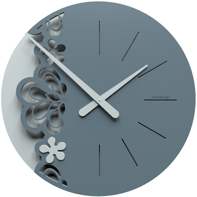 Zegar ścienny Merletto duży CalleaDesign niebieski 56-10-2-44