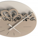 Zegar ścienny Merletto duży CalleaDesign szara śliwka 56-10-2-34